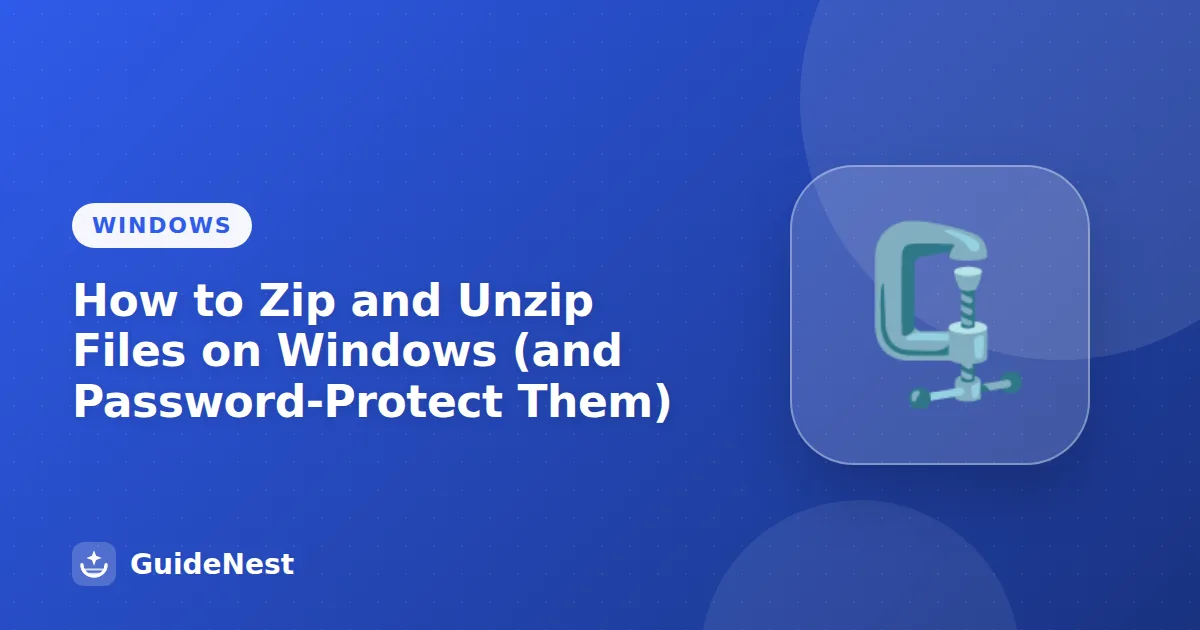 How to Zip and Unzip Files on Windows (and Password-Protect Them)